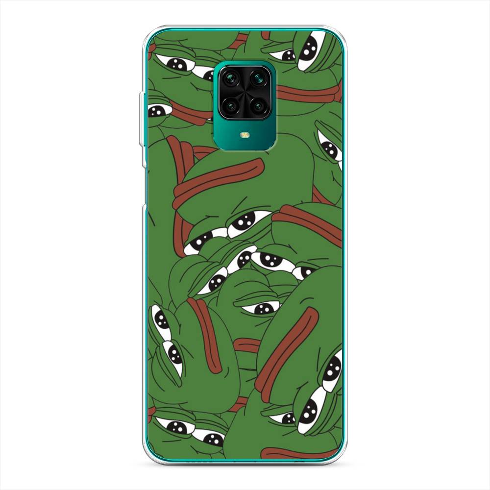 фото Силиконовый чехол "печальный frog" на xiaomi redmi note 9 pro awog