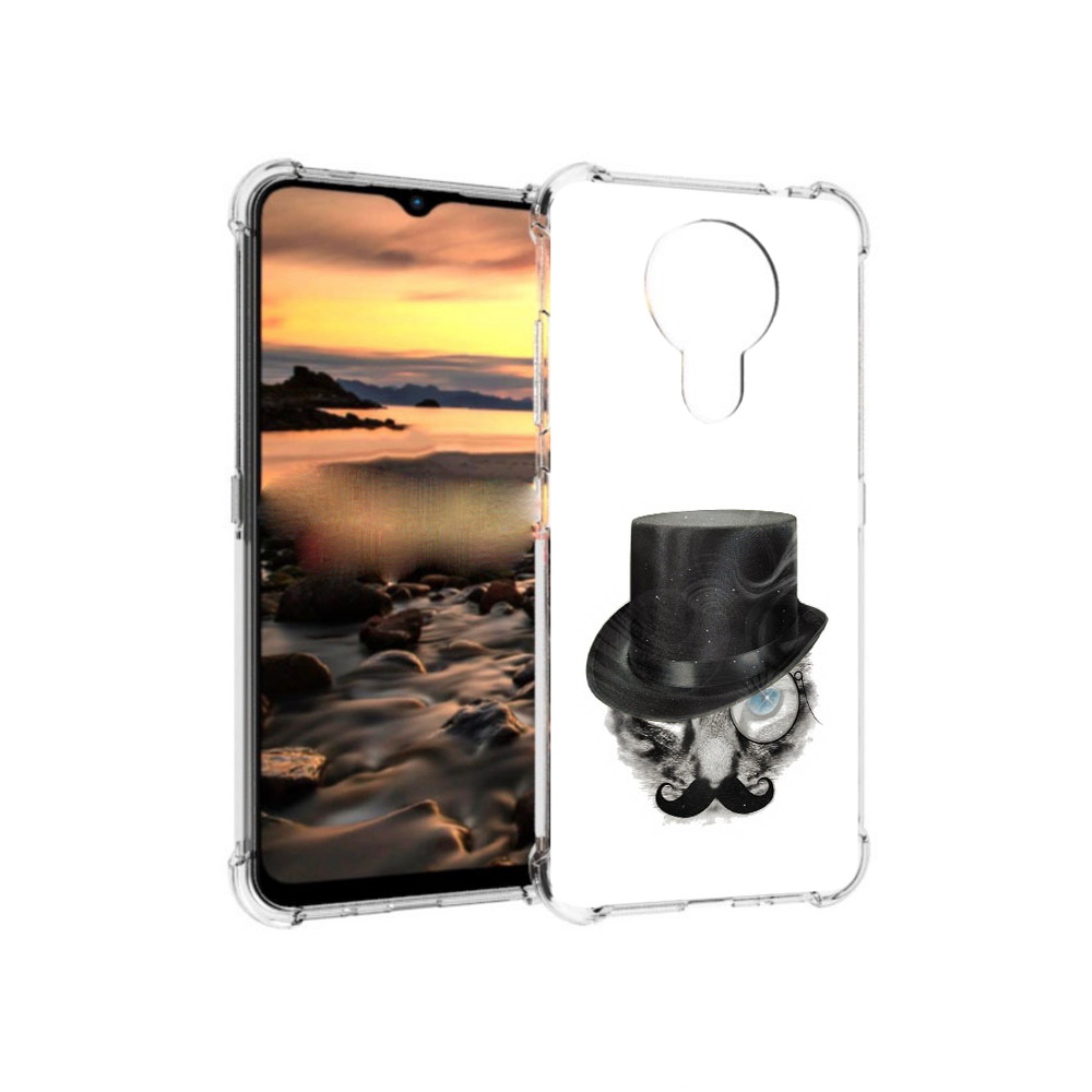 

Чехол MyPads Tocco для Nokia 1.4 интелегентный кот (PT159954.115.378), Прозрачный, Tocco