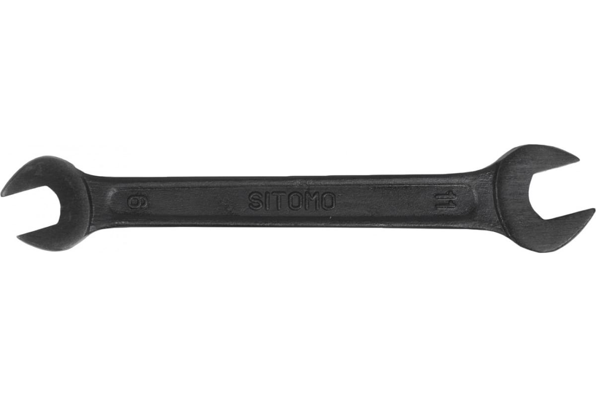 

Гаечный рожковый двусторонний ключ SITOMO 9х11 окс. 28909