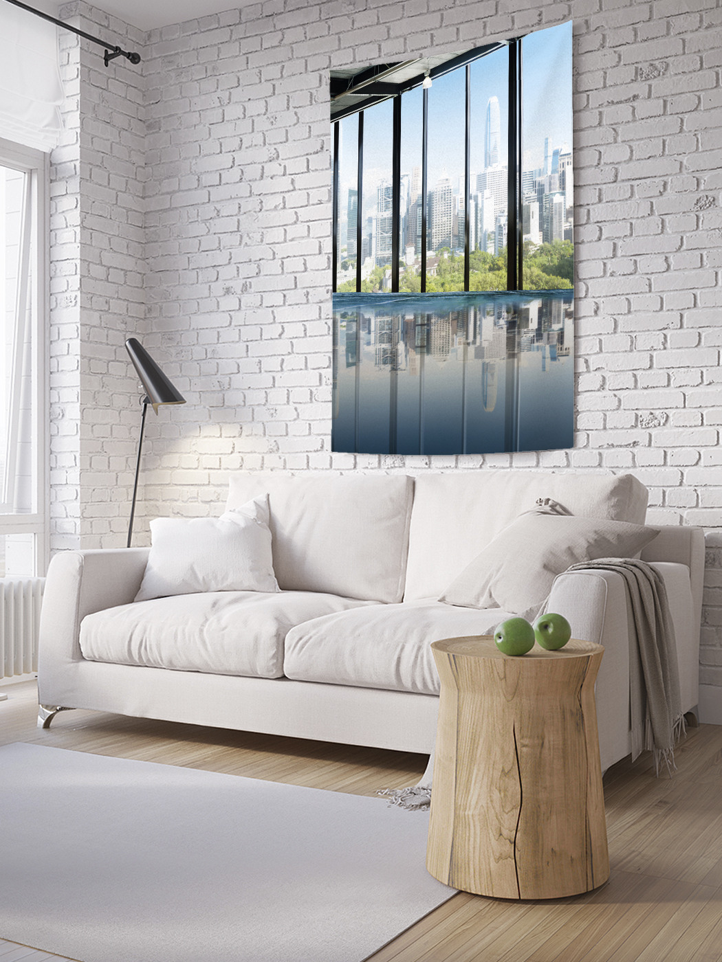 

Вертикальное фотопанно на стену JoyArty Вид с веранды утром 150x200 см, Вид с веранды утром