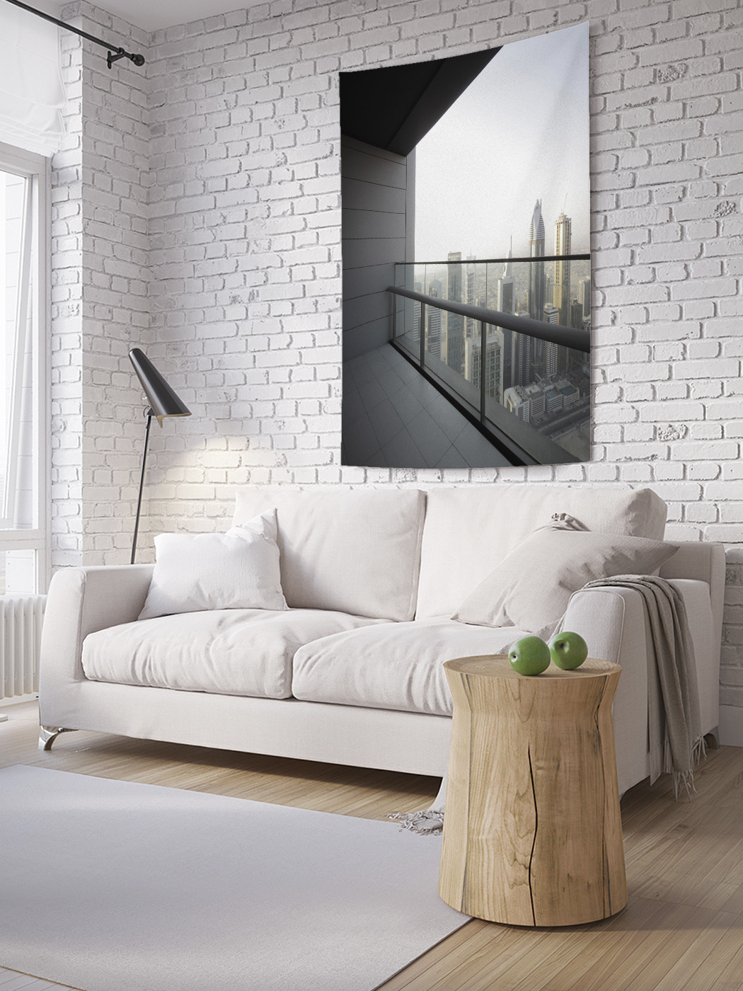 

Вертикальное фотопанно на стену JoyArty Вид на мегаполис 150x200 см, Вид на мегаполис