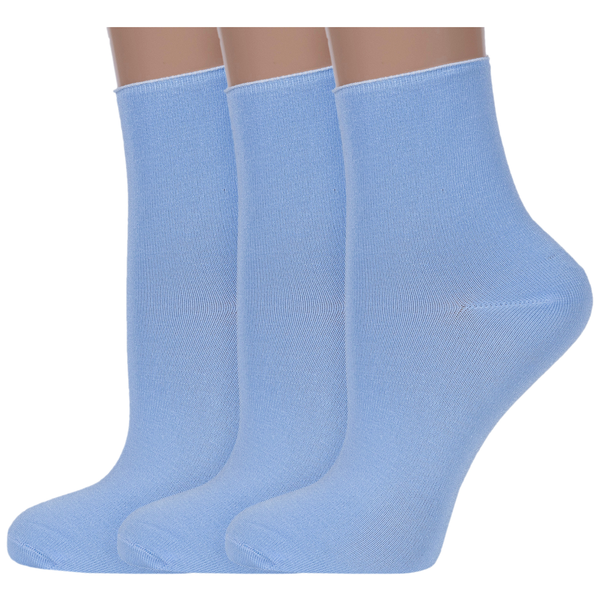 Комплект носков женских ХОХ 3-G-1423 голубых 23