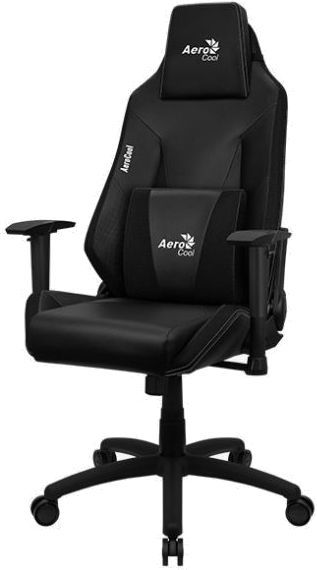 фото Кресло игровое aerocool admiral, на колесиках, искусственная кожа, черный [admiral smoky b