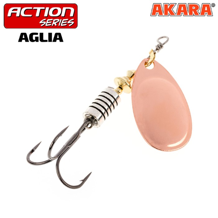 фото Блесна вращающаяся akara action series aglia 0, 2.5 г, цвет a20