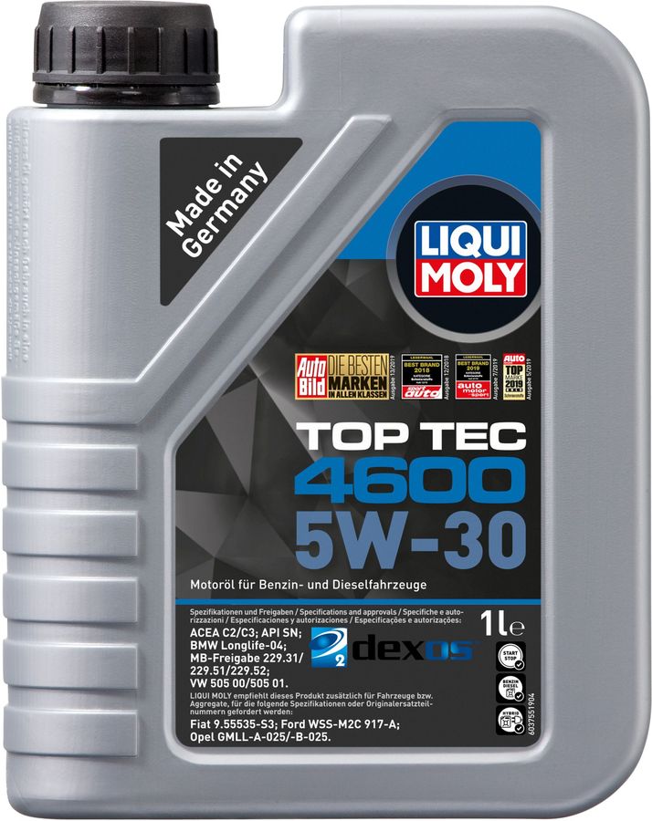 

Моторное масло LIQUI MOLY Top Tec 4600, 5W-30, 1л, синтетическое [8032]