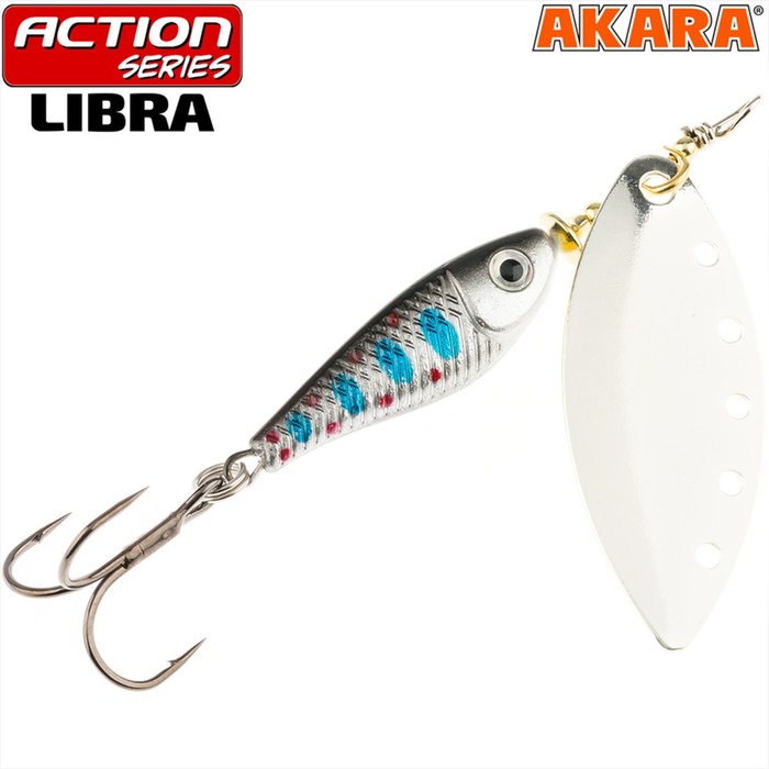 Блесна вращающаяся Akara Action Series Libra 2, 8 г, цвет A19-2