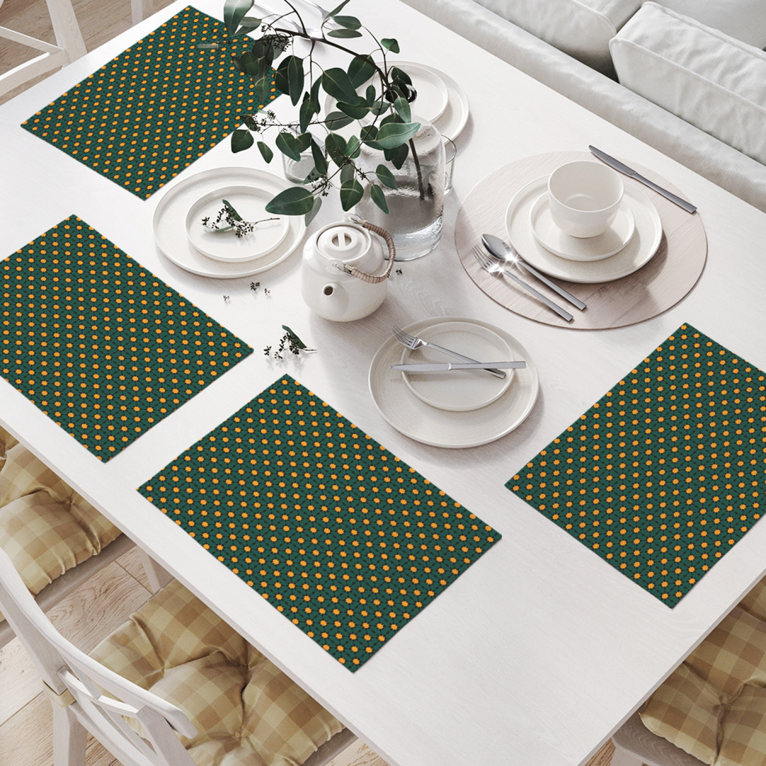 

Комплект салфеток JoyArty "Фольклорный цветочный мотив" (32х46 см, 4 шт.), Фольклорный цветочный мотив