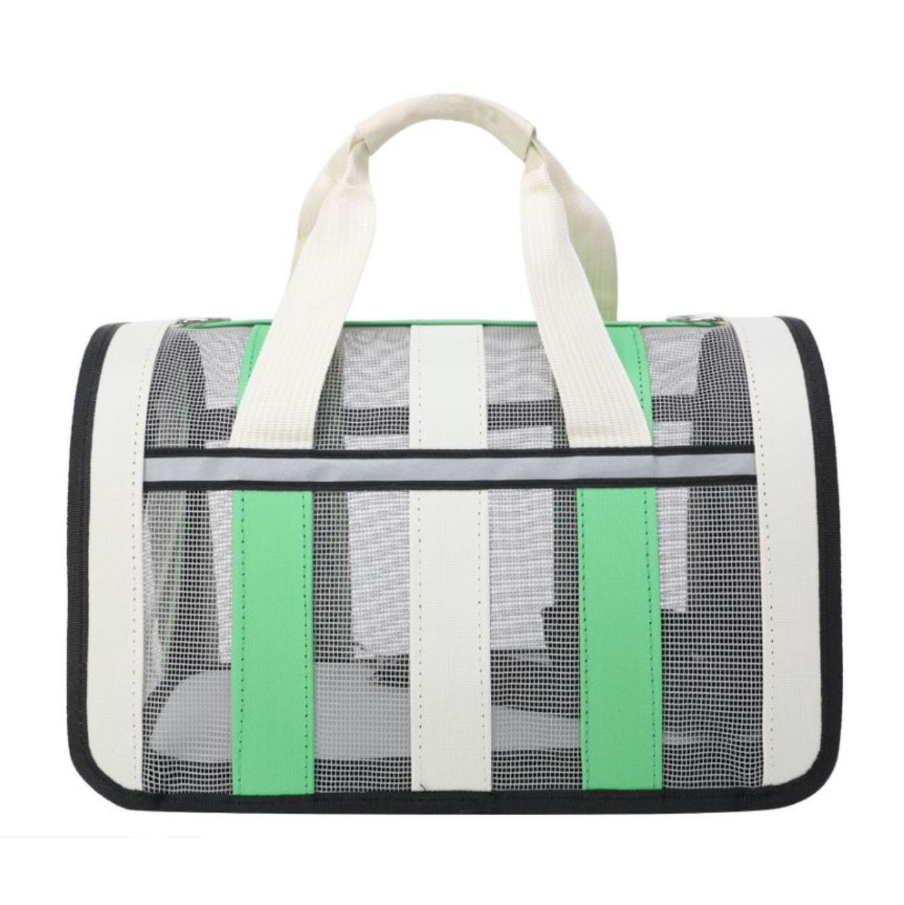 Сумка-переноска для кошек и собак MAKAR, до 7 кг, светло-зеленый, нейлон, 48х27 см