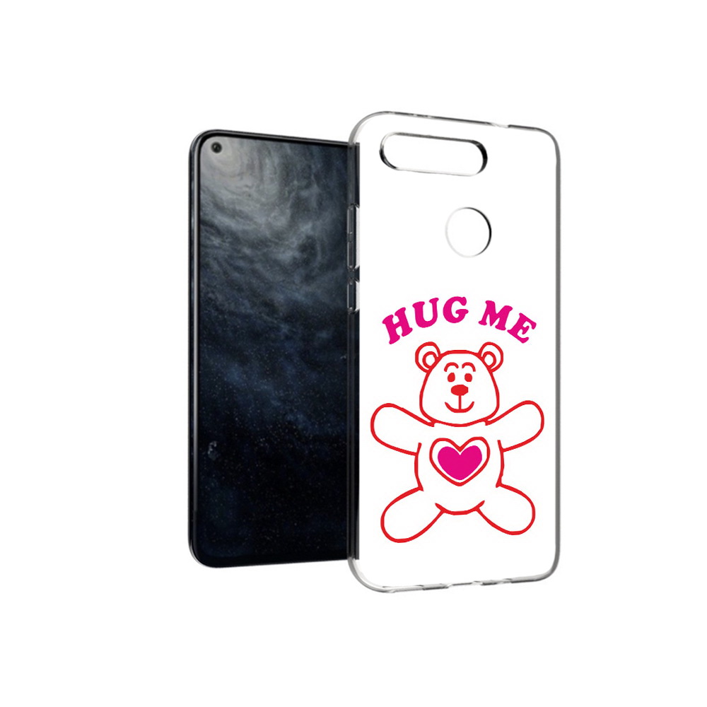 

Чехол MyPads Tocco для Huawei Honor 20 14 февраля обними меня, Прозрачный, Tocco