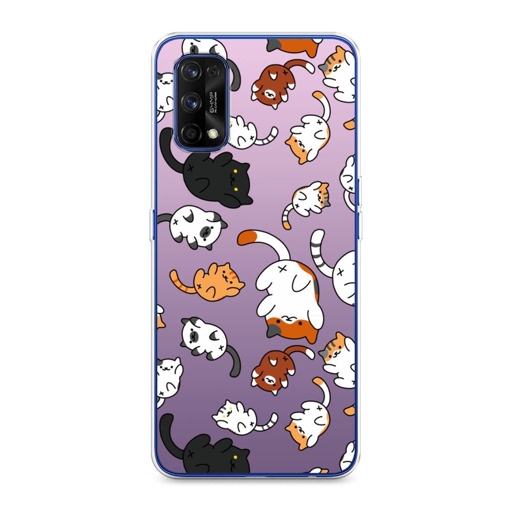 

Чехол Awog на Realme 7 Pro "Котопад", Разноцветный, 254050-7