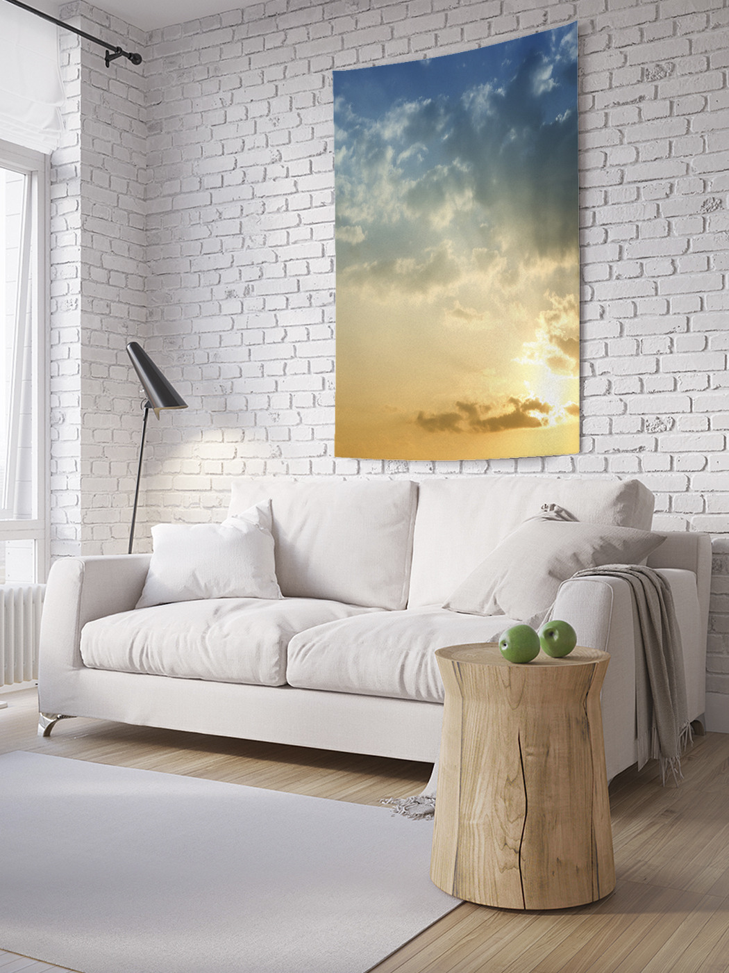 

Вертикальное фотопанно на стену JoyArty Солнце на закате 150x200 см, Солнце на закате