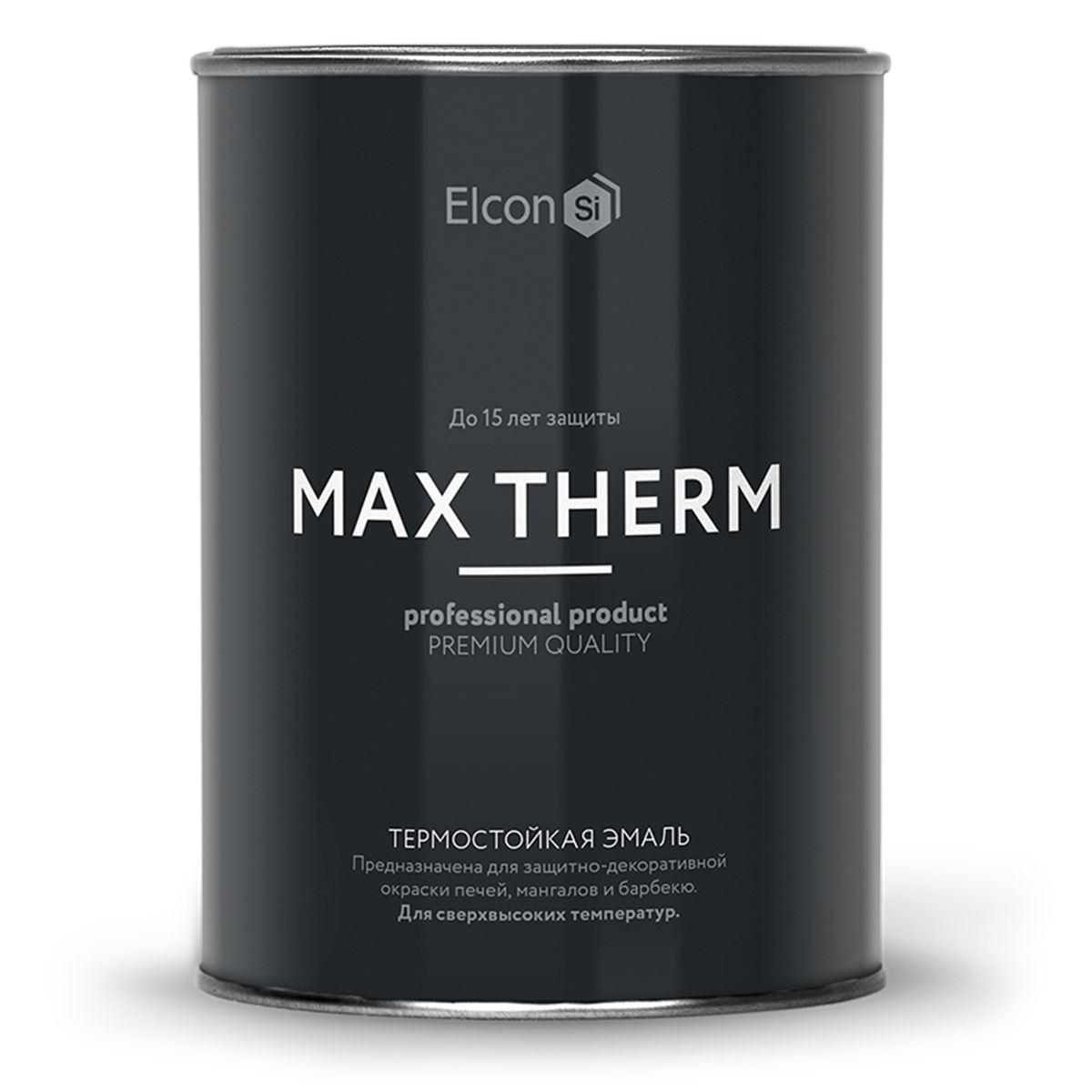 фото Краска elcon max therm термостойкая, до 700 градусов, красно-коричневая, 800 г