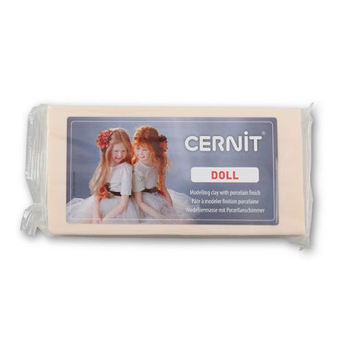 фото Полимерная глина запекаемая для изготовления кукол cernit doll 500 г телесная, №425 cernit