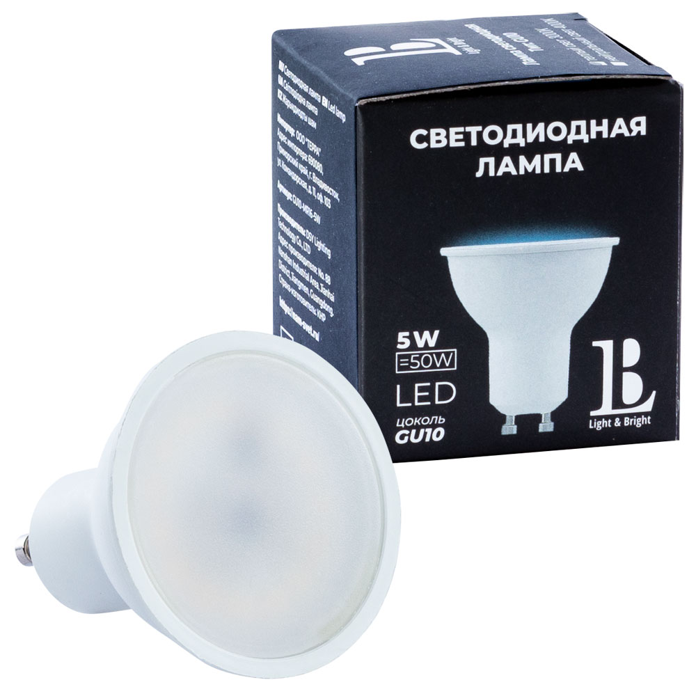 

Лампочка L&B GU10-M16-5W-3000K
