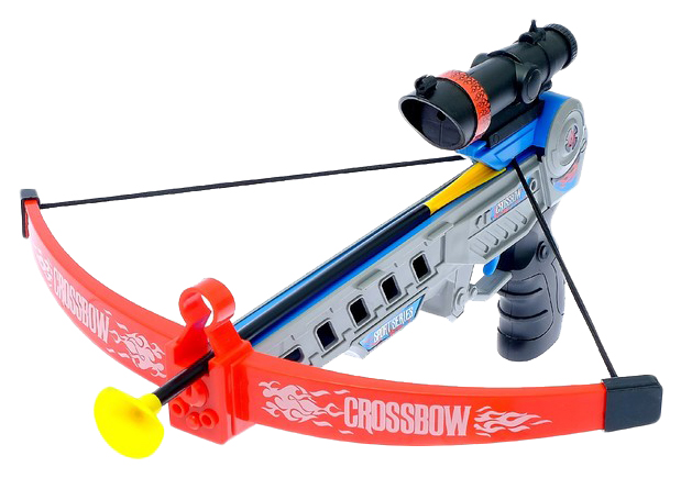 Арбалет игрушка Спорт, стреляет присосками, с лазерным прицелом от батареек Sima-Land