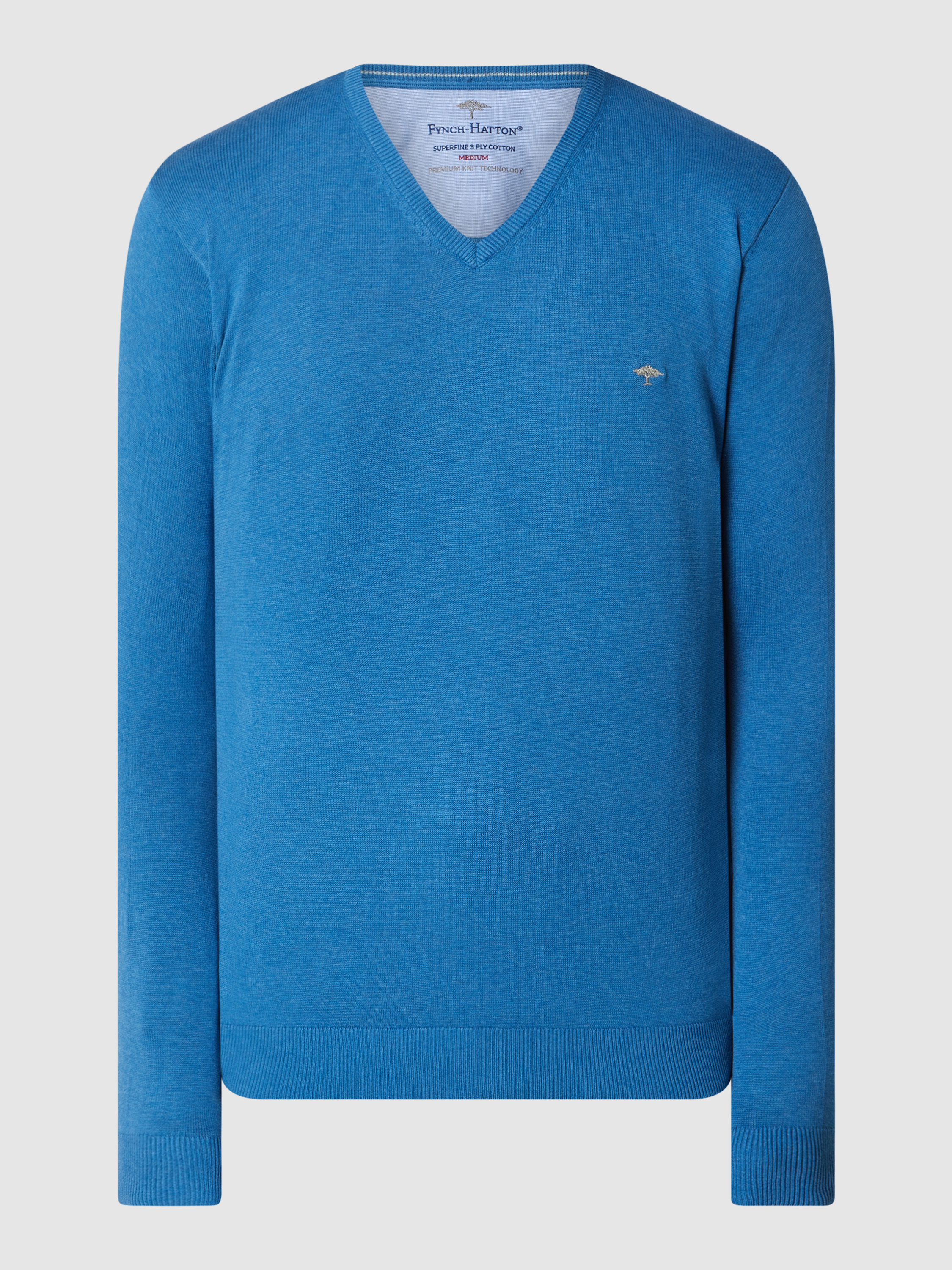 Пуловер мужской Fynch-Hatton 1253447 синий XL (доставка из-за рубежа)