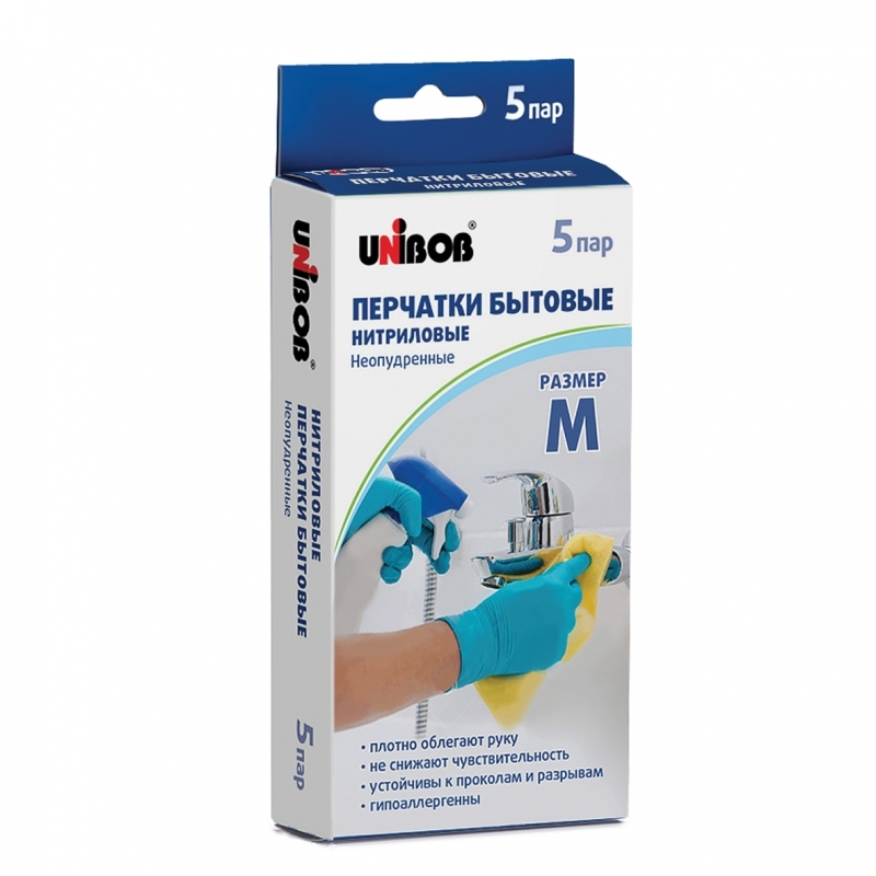 

Перчатки Unibob 4607025337898, Голубой
