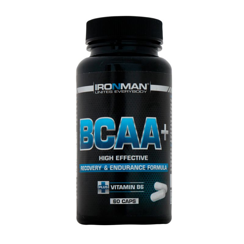 фото Ironman bcaa+ 60 капсул без вкуса