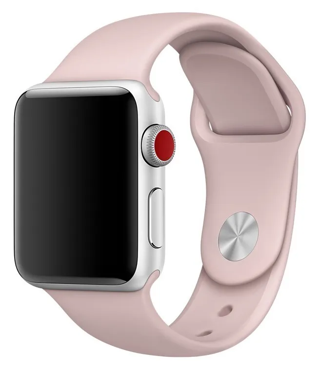 Спортивный ремешок Guardi Sport Band для Apple Watch 38/40 мм песочный розовый (Pink Sand)