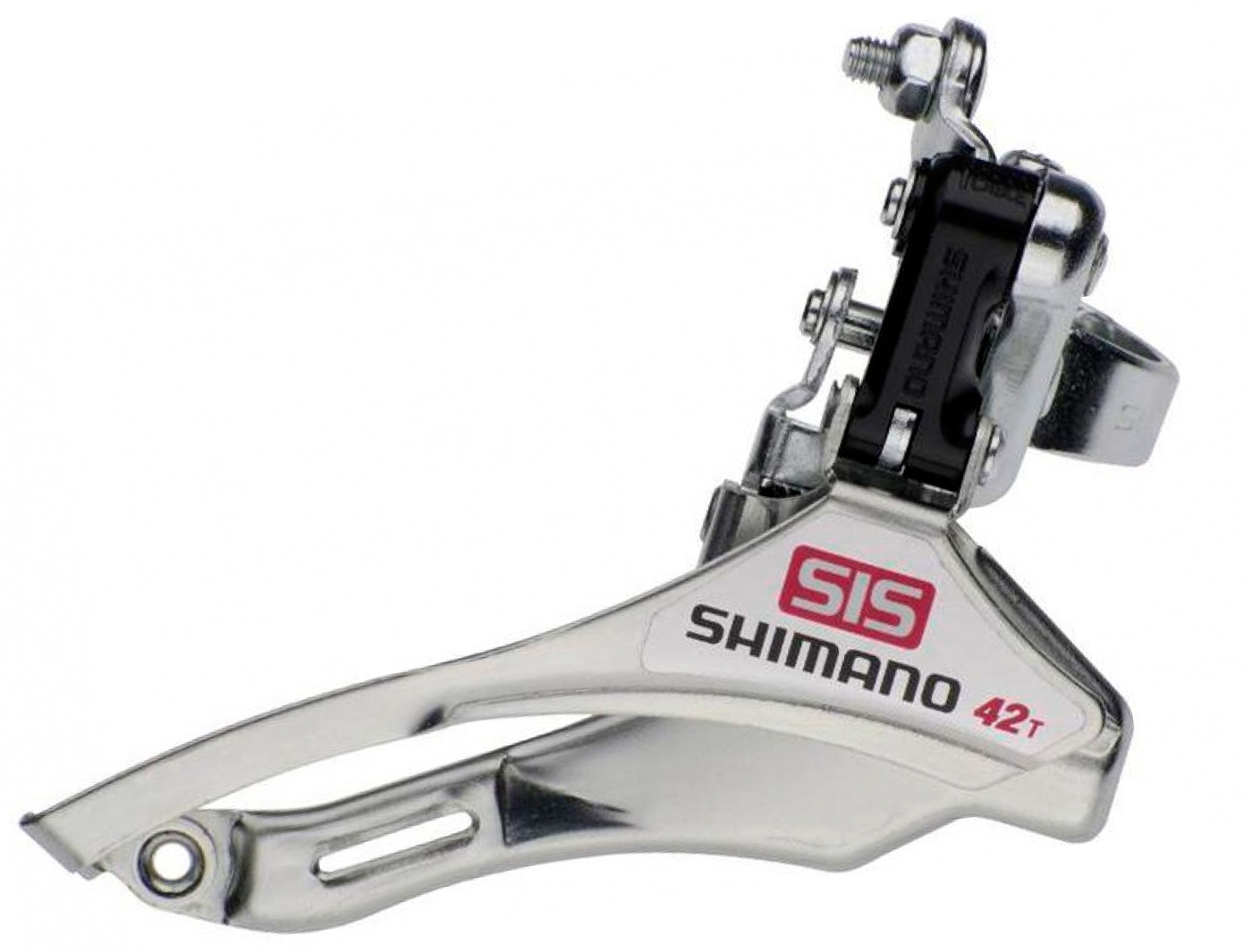 

Переключатель передний Shimano Tourney 28,6мм верхняя тяга б/уп AFDTY10TS6, Серебристый;черный