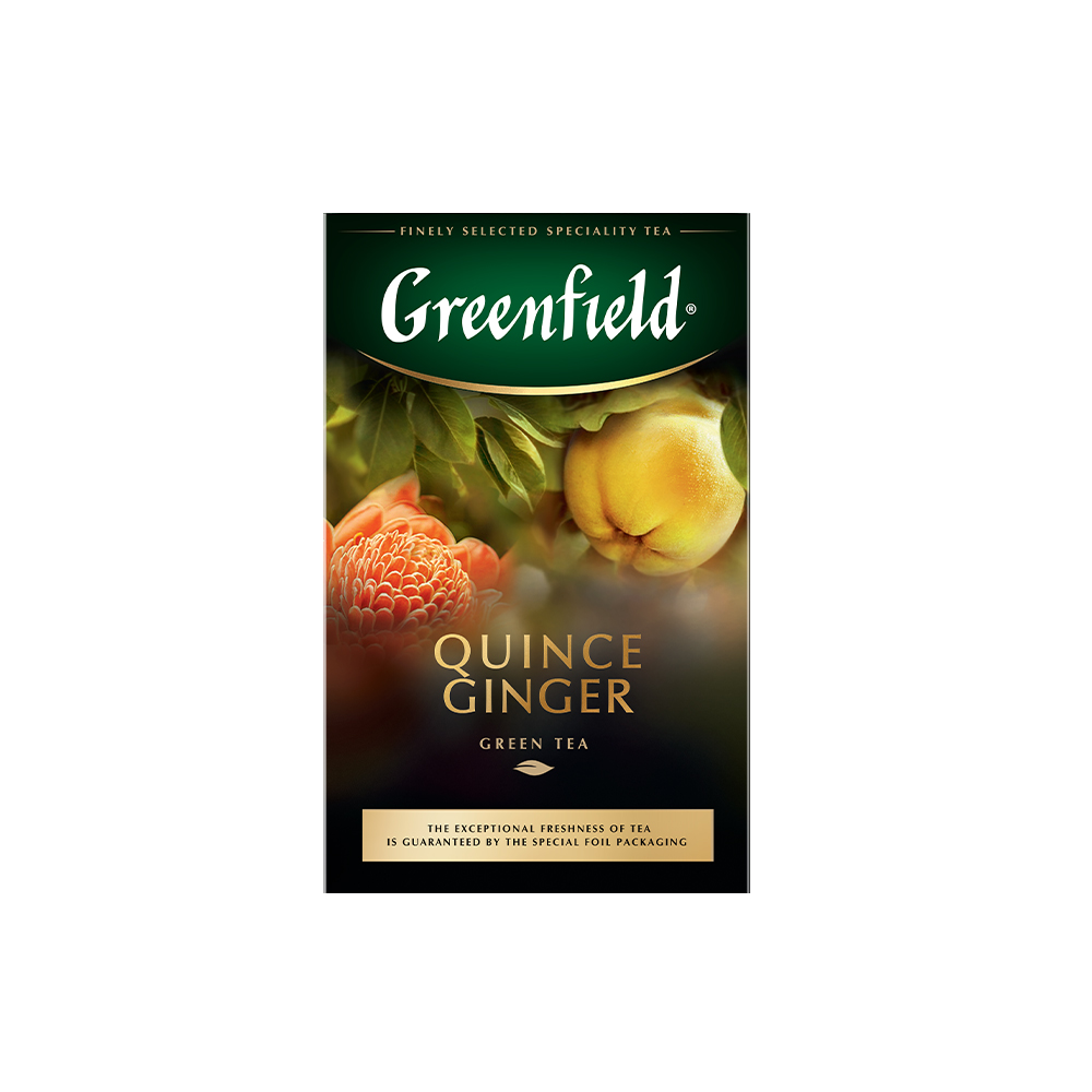 фото Чай зеленый листовой greenfield quince ginger 100 г