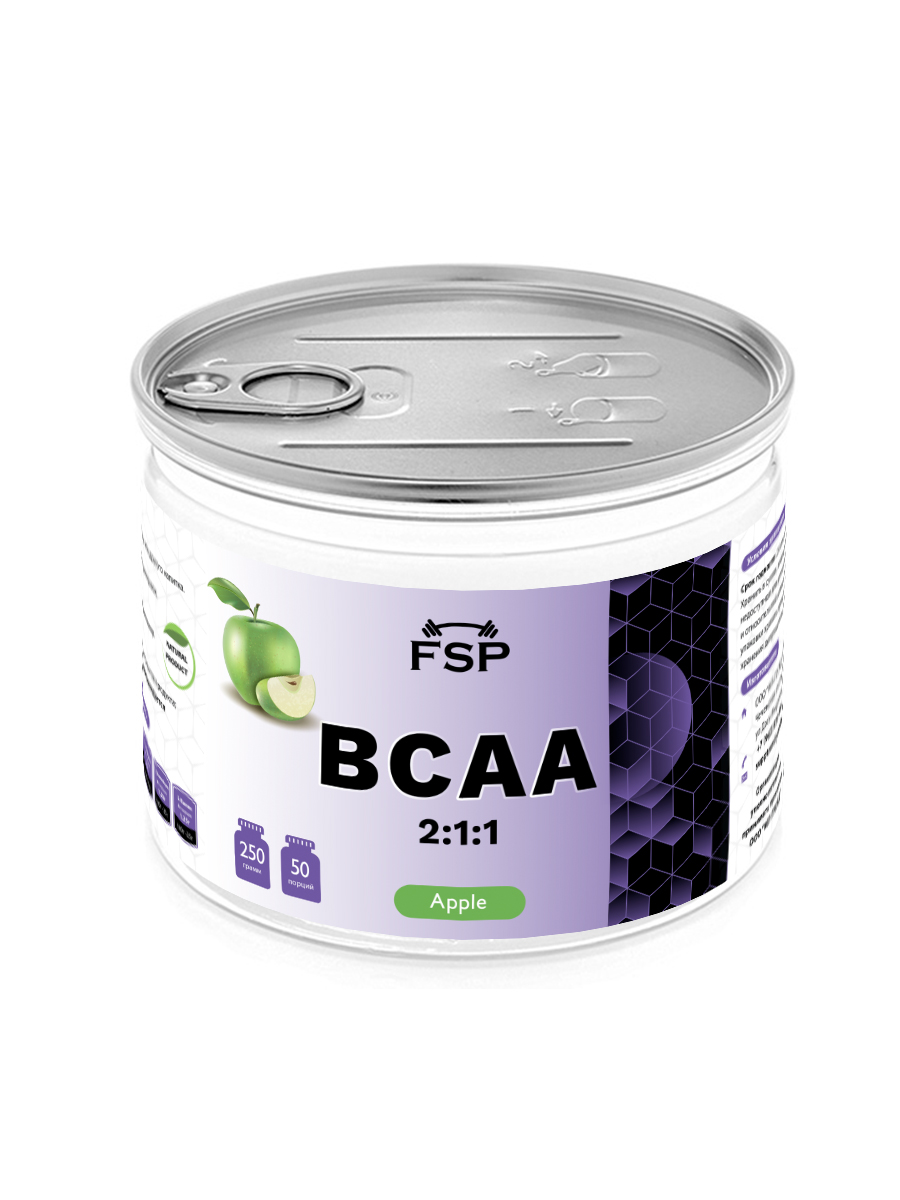 Аминокислоты FSP BCAA Яблоко 250г