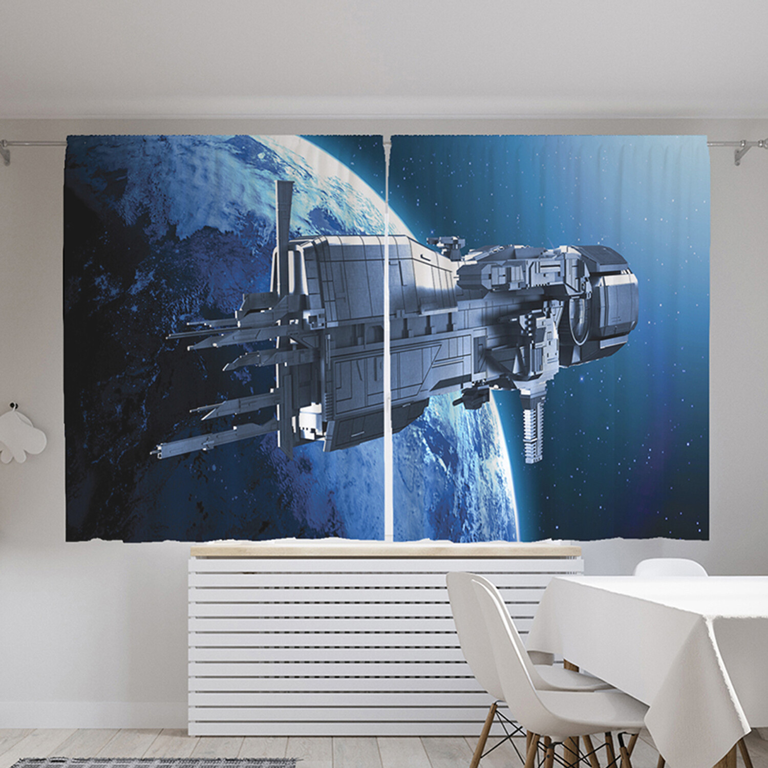 

Шторы с фотопечатью JoyArty "Тигр за небесами" из сатена, 290х180 см, Тигр за небесами