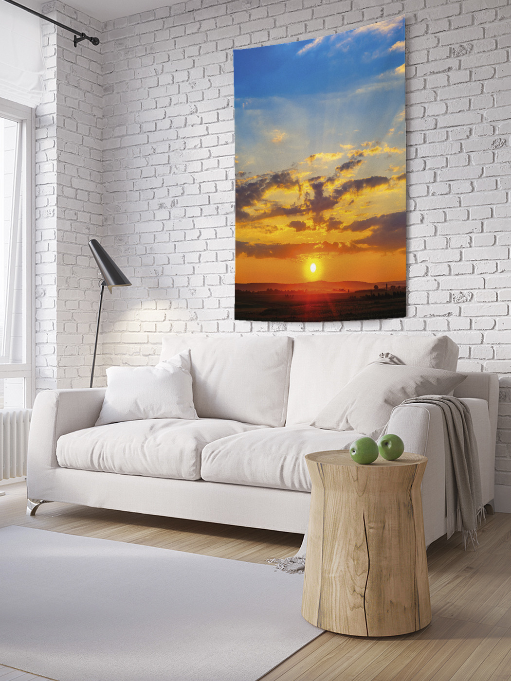 

Вертикальное фотопанно на стену JoyArty Багровое небо 150x200 см, Багровое небо