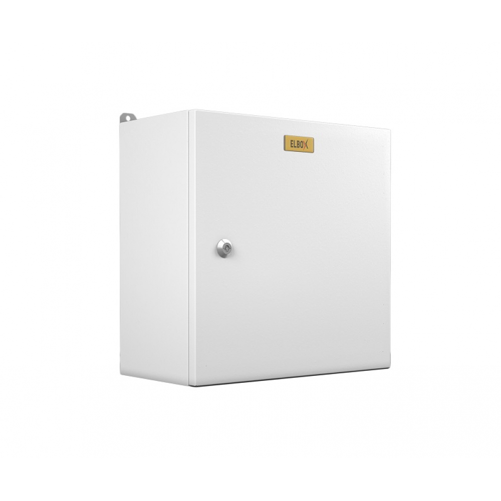 Elbox Шкаф электротехнический настенный сплошная металлическая дверь серый EMW-300.400.150