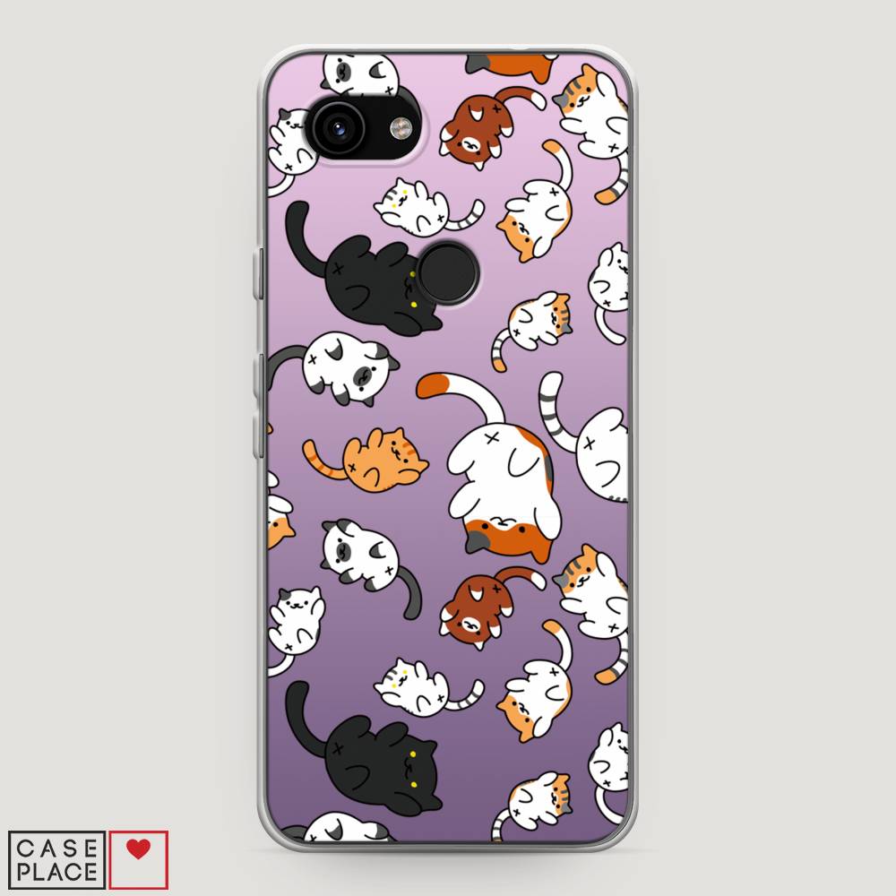 

Чехол Awog на Google Pixel 3a "Котопад", Разноцветный, 270150-7