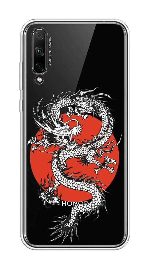 

Чехол на Honor 30i "Восходящий дракон", Белый;черный;красный, 6104050-1