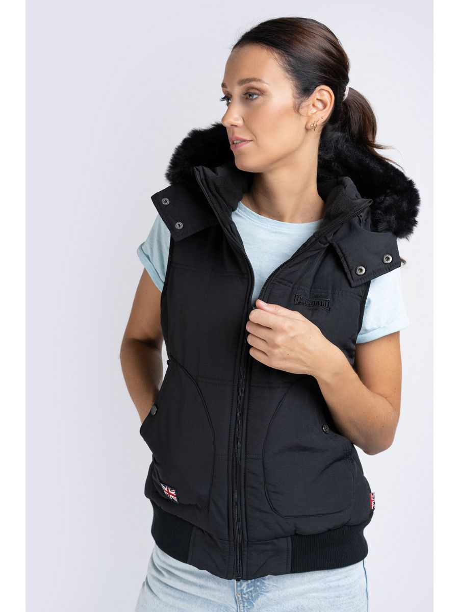 

Утепленный жилет женский Lonsdale L2G21U001 черный L, L2G21U001