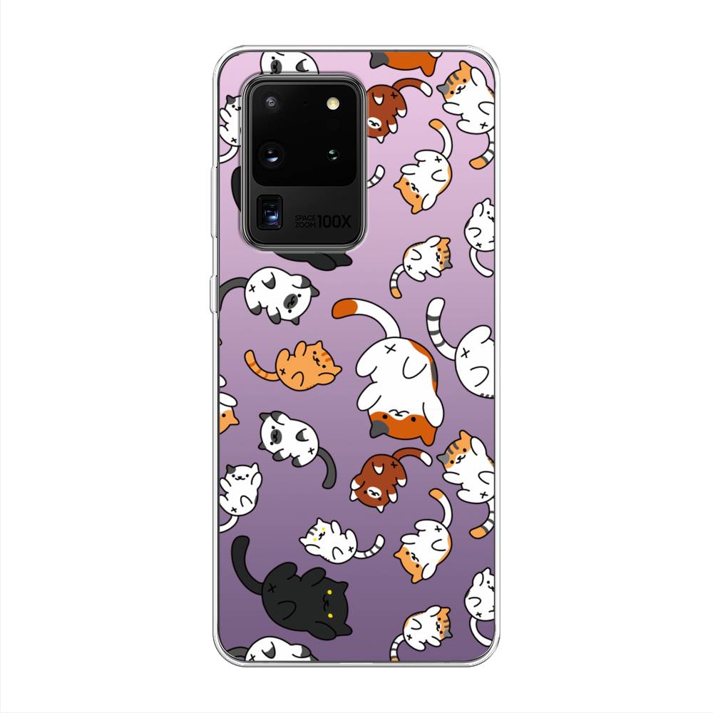 

Чехол Awog на Samsung Galaxy S20 Ultra "Котопад", Разноцветный, 29450-7