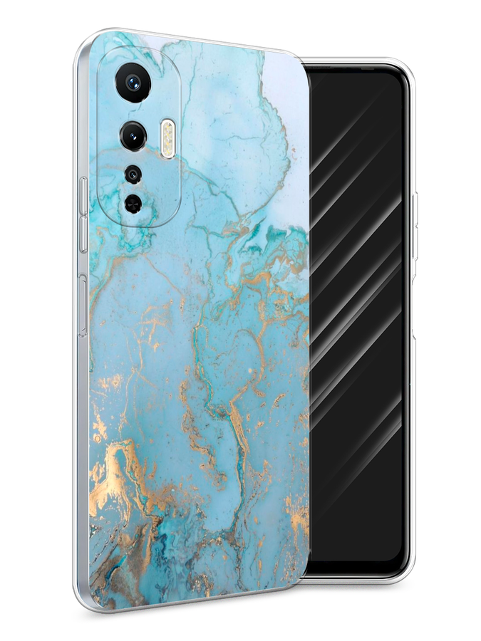 

Чехол Awog на Infinix Hot 20S "Голубой мрамор рисунок", 3103650-3