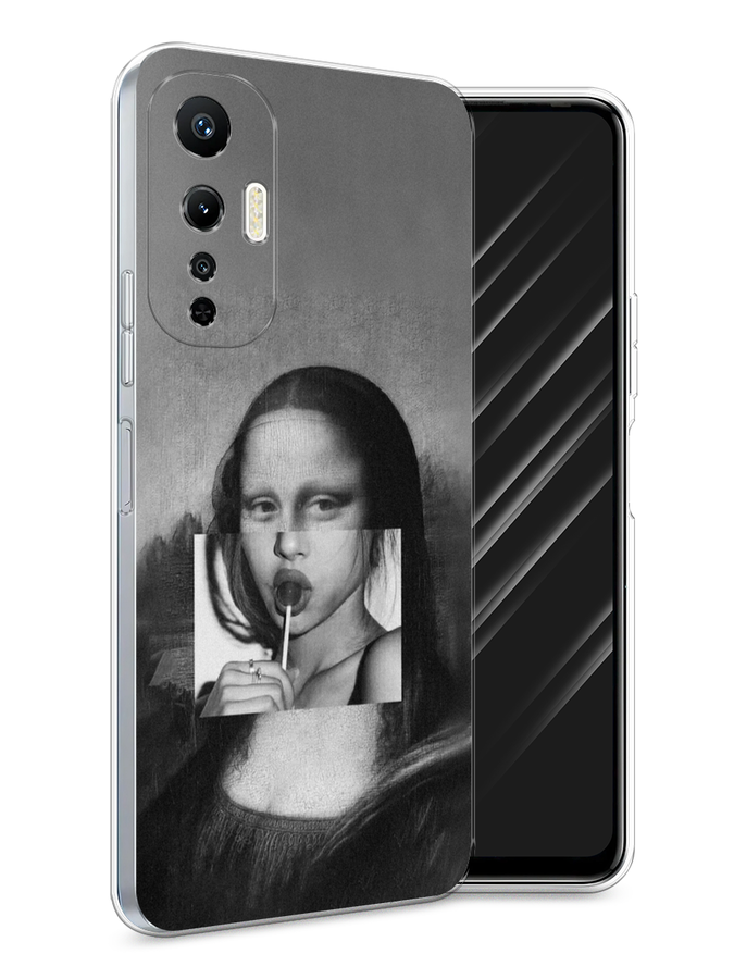 

Чехол Awog на Infinix Hot 20S "Mona Lisa sucking lollipop", Серый, 3103650-9
