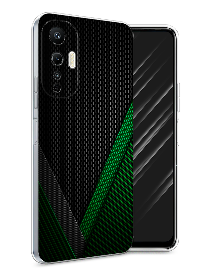

Чехол Awog на Infinix Hot 20S "Зеленый карбон", Черный;зеленый, 3103650-3