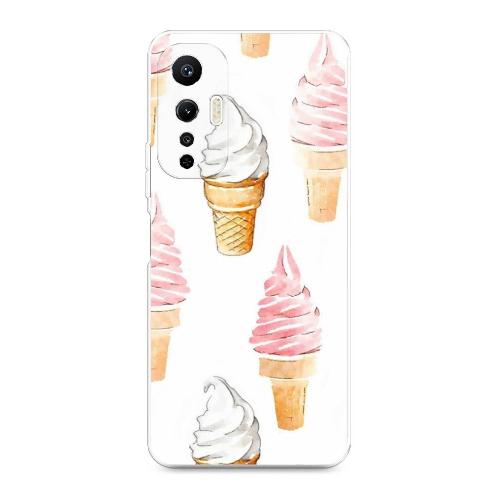 

Чехол Awog на Infinix Hot 20S "Нарисованное мороженое", Белый;розовый, 3103650-10