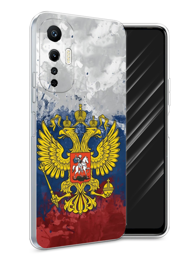 

Чехол Awog на Infinix Hot 20S "РФ", Белый;синий;красный, 3103650-5