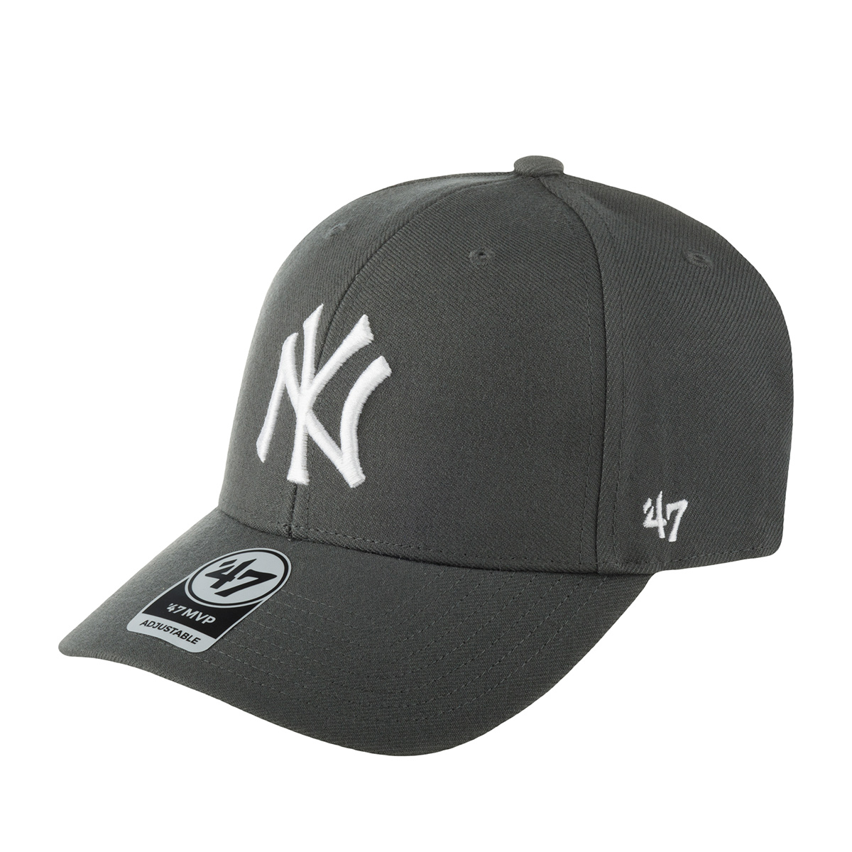 Бейсболка унисекс 47 BRAND B-MVP17WBV-CC New York Yankees MLB темно-серая, one size