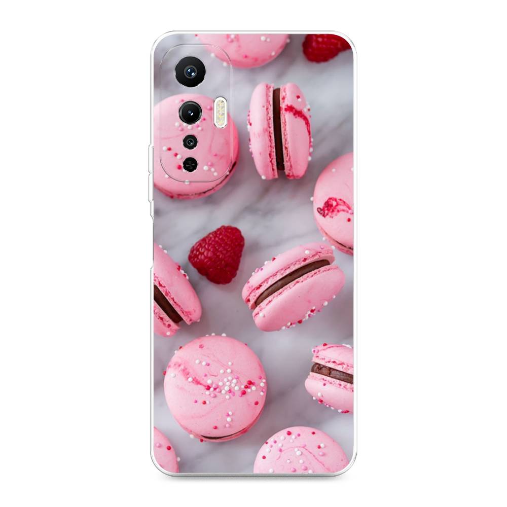 

Чехол Awog на Infinix Hot 20S "Макарони с малиной", Серый;розовый, 3103650-10