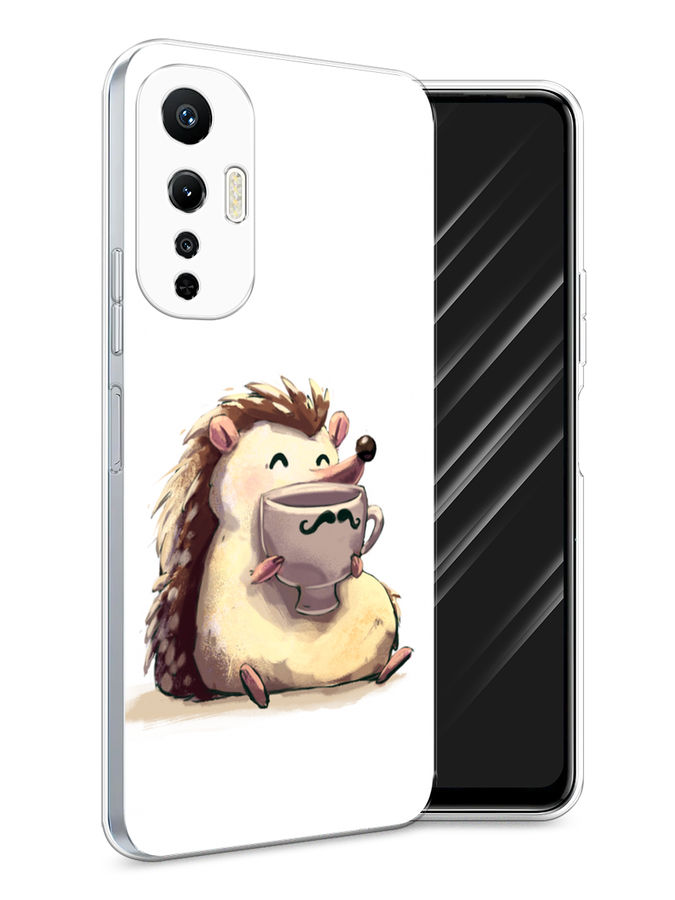 

Чехол Awog на Infinix Hot 20S "Еж кофеман", Белый;коричневый;бежевый, 3103650-10