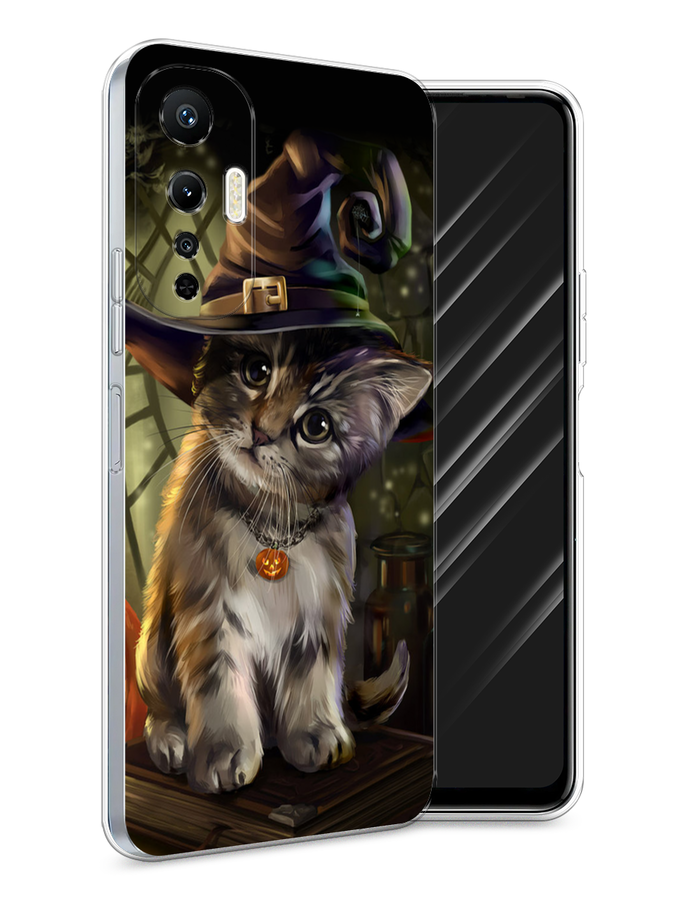 

Чехол Awog на Infinix Hot 20S "Кот для Хэллоуин", Зеленый;серый, 3103650-2