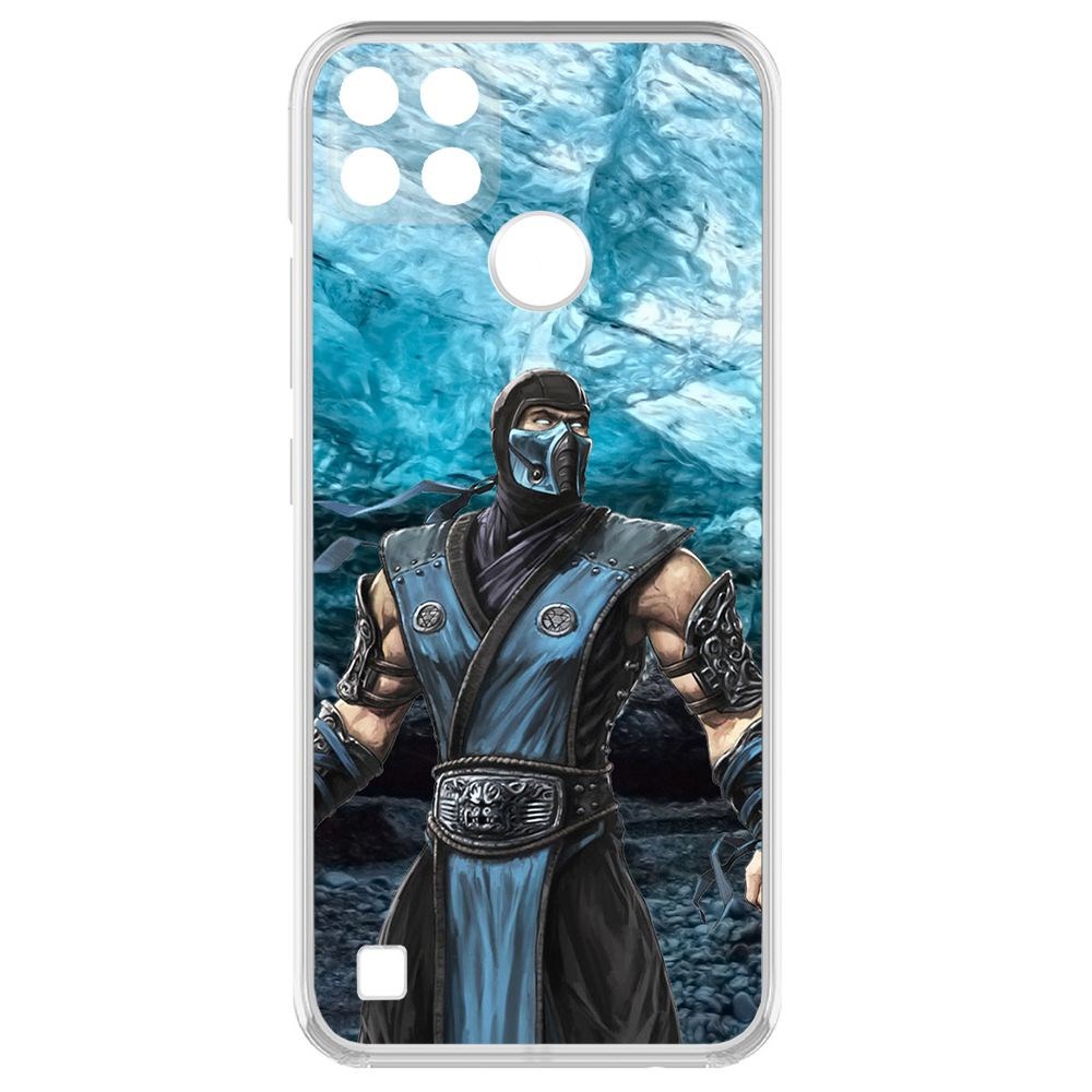 

Чехол-накладка Krutoff Clear Case Мортал Комбат. Саб Зиро для Realme C25Y, Прозрачный