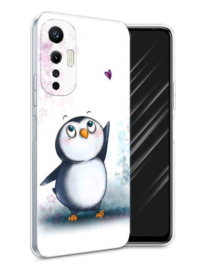 

Чехол Awog на Infinix Hot 20S "Пингвин и сердечко", Белый, 3103650-1