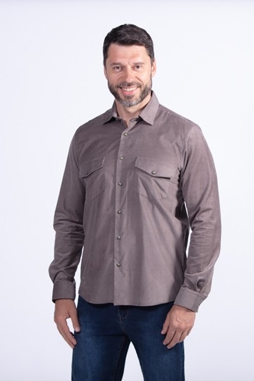 фото Рубашка мужская montana серая