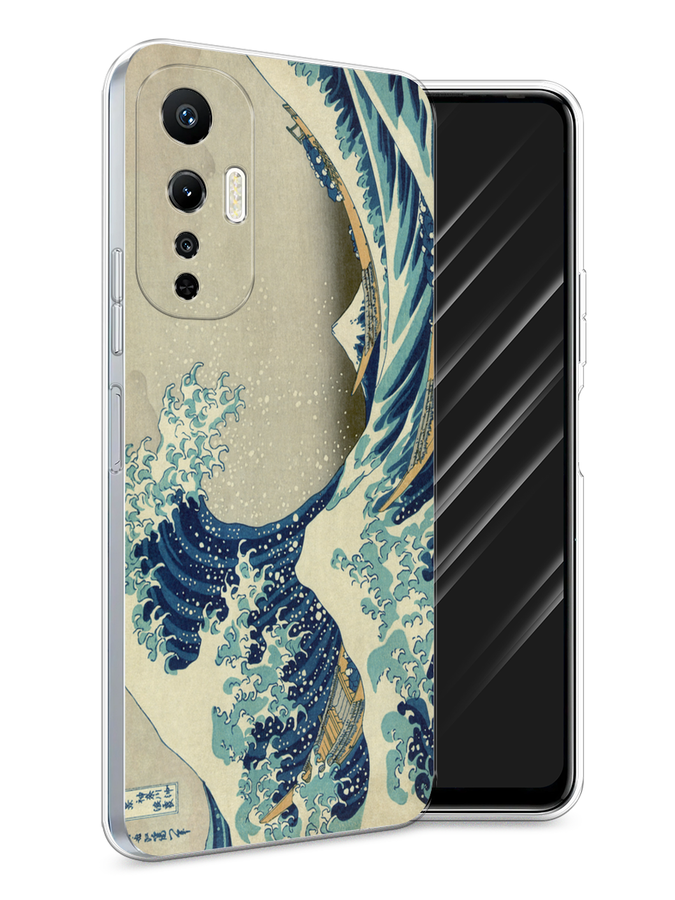 

Чехол Awog на Infinix Hot 20S "Большая волна в Канагаве", Серый;синий;голубой, 3103650-9