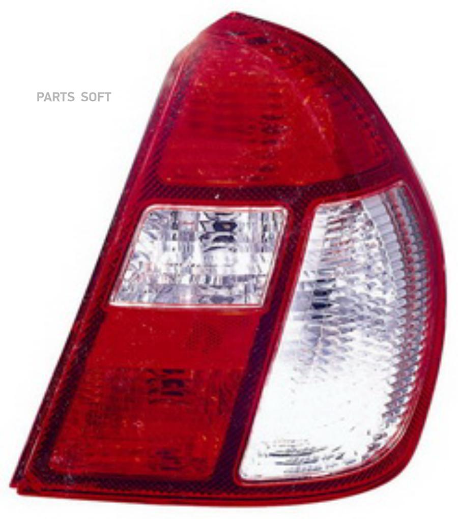 Фонарь задний прав (красно-белый) RENAULT: CLIO 98-, 4D