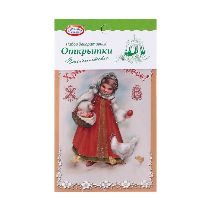 

Набор пасхальных ОТКРЫТОК с термоэтикетками МИКС, Пасха