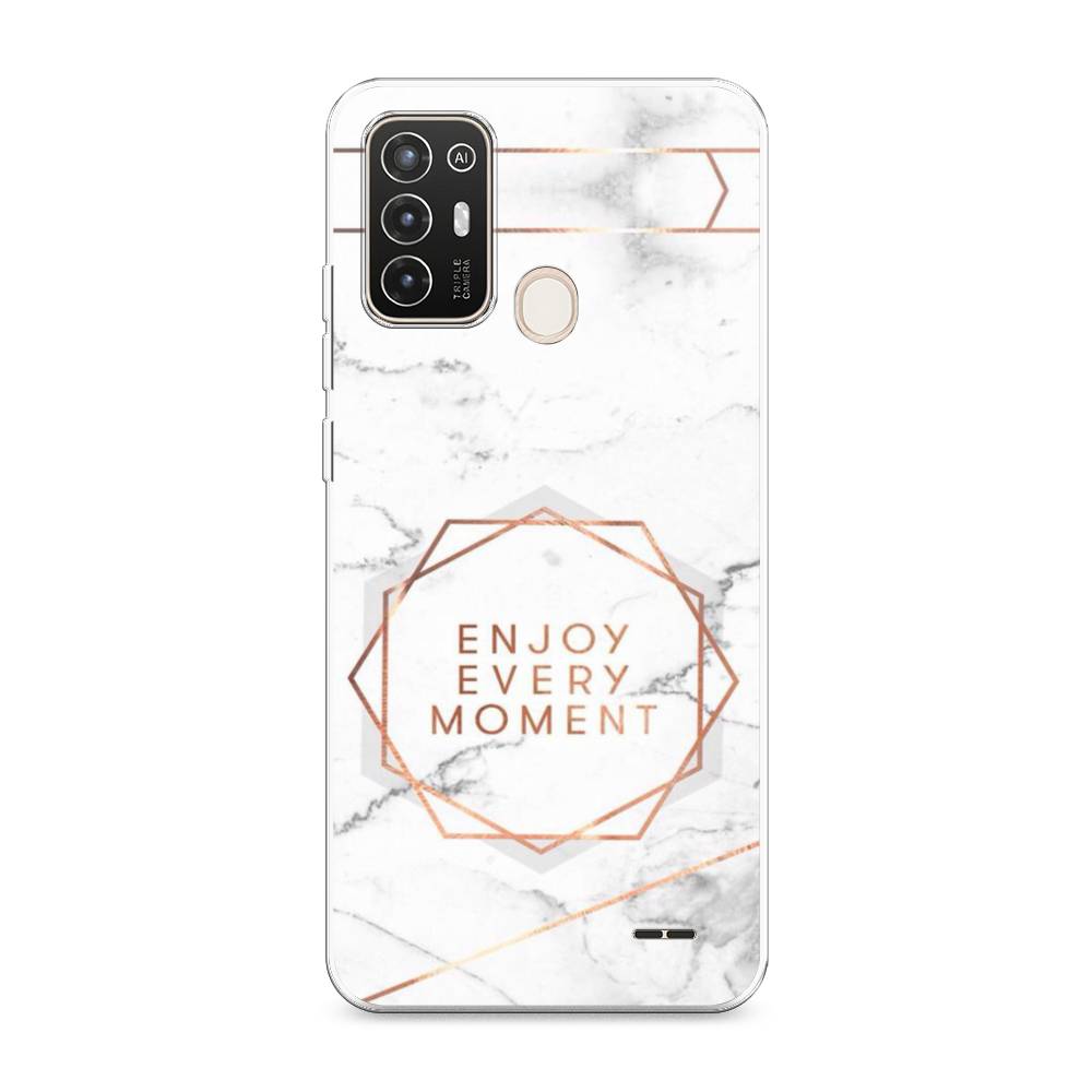 

Чехол Awog на ZTE Blade A52 / ЗТЕ Блэйд A52 "Enjoy every moment мрамор", Разноцветный, 136250-7