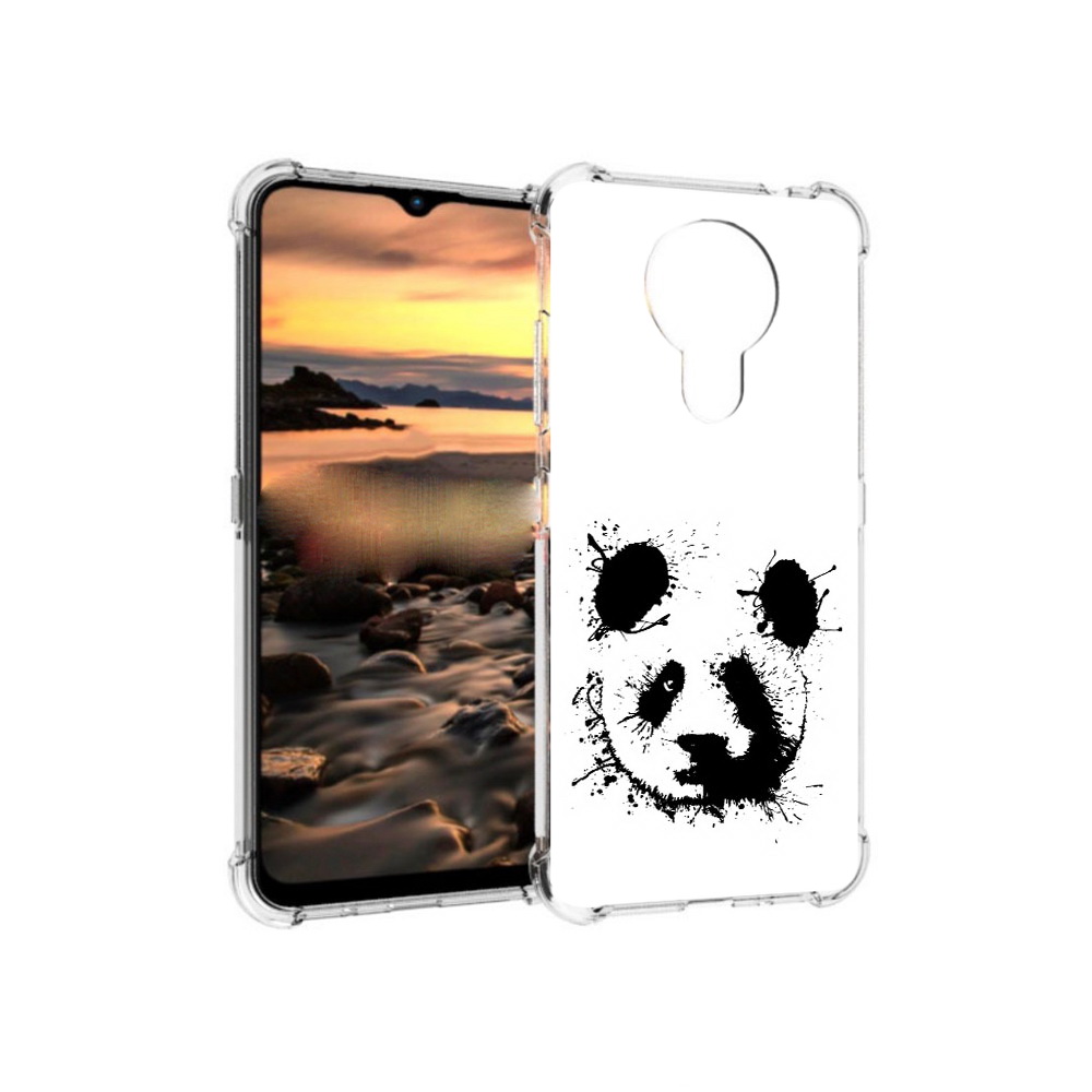 

Чехол MyPads Tocco для Nokia 1.4 клякса-панда (PT159954.115.389), Прозрачный, Tocco